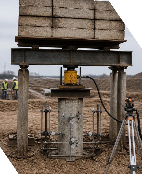 Проведение испытаний грунта сваями для строительства в Оренбурге