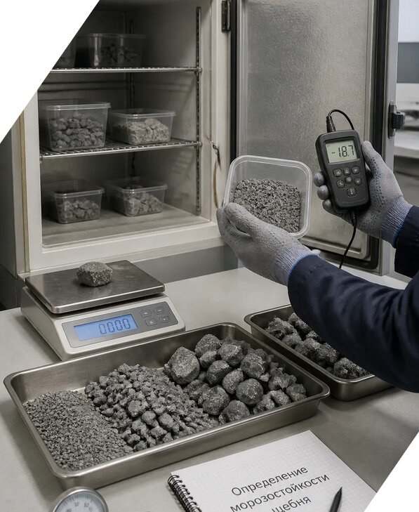 Определение морозостойкости щебня в Оренбурге от 3559 р. | ЭкспертизаРоссия