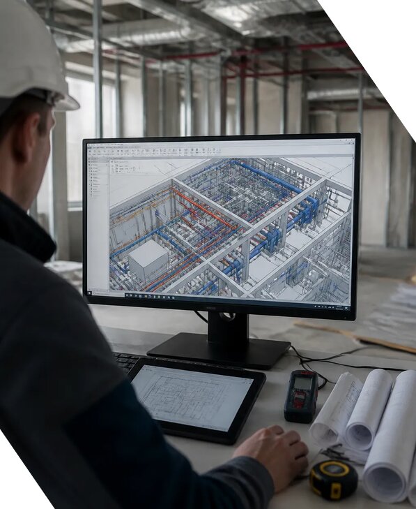 Создание BIM модели инженерных сетей для объектов в Оренбурге